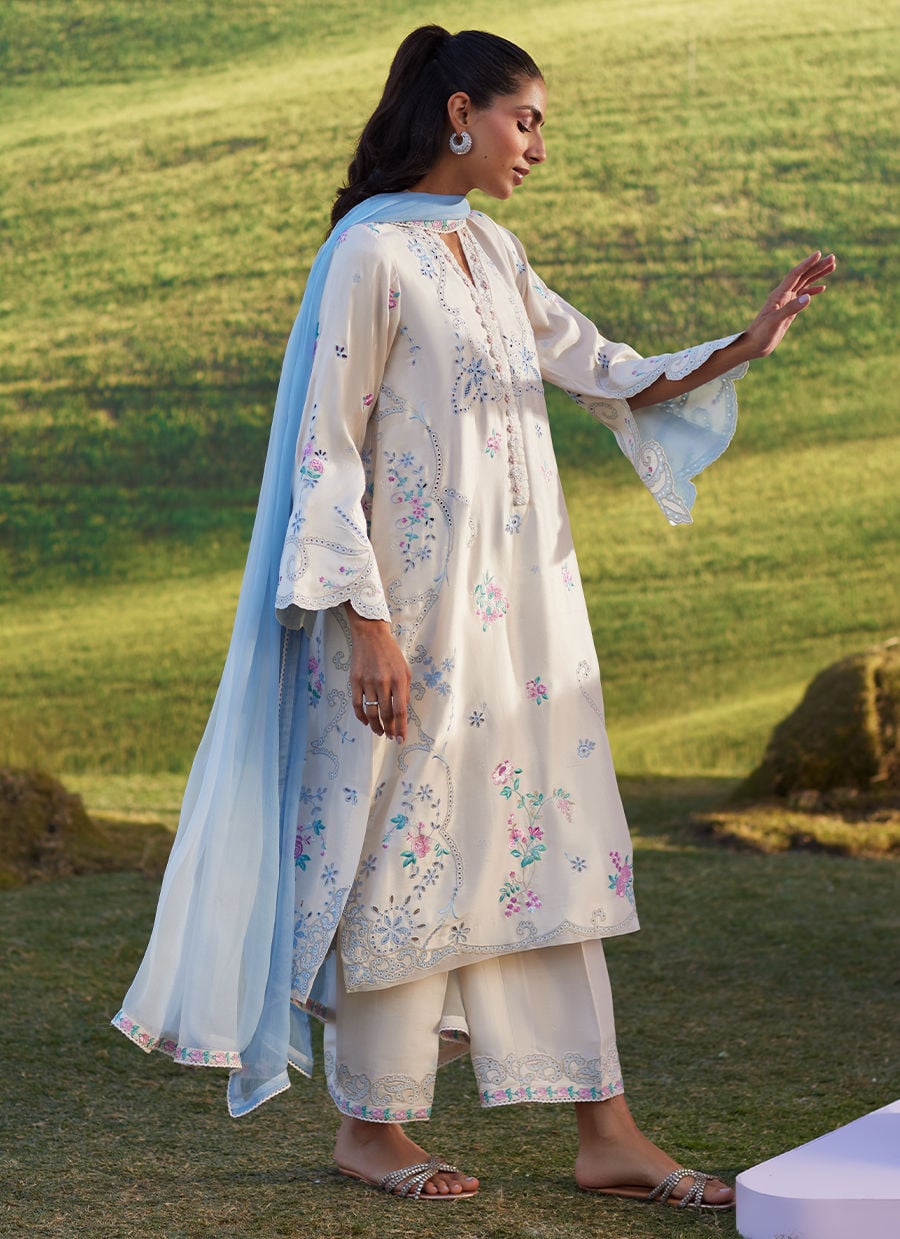 Farah Talib Aziz | Luna Eid 26 | Elya Shirt And Dupatta - by Libasekhas UK - Registered Vendor of : Farah Talib Aziz - 100% Original Designer Dress