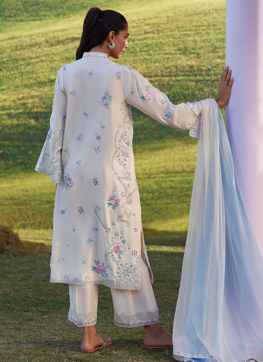 Farah Talib Aziz | Luna Eid 26 | Elya Shirt And Dupatta - by Libasekhas UK - Registered Vendor of : Farah Talib Aziz - 100% Original Designer Dress