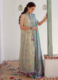 Farah Talib Aziz | Luxury Lawn 26 | Valeria Olive - by Libasekhas UK - Registered Vendor of : Farah Talib Aziz - 100% Original Designer Dress