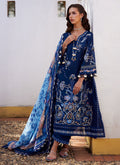 Farah Talib Aziz | Luxury Lawn 26 | Nia Navy - by Libasekhas UK - Registered Vendor of : Farah Talib Aziz - 100% Original Designer Dress