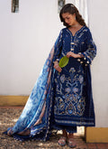 Farah Talib Aziz | Luxury Lawn 26 | Nia Navy - by Libasekhas UK - Registered Vendor of : Farah Talib Aziz - 100% Original Designer Dress