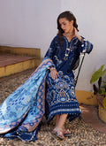 Farah Talib Aziz | Luxury Lawn 26 | Nia Navy - by Libasekhas UK - Registered Vendor of : Farah Talib Aziz - 100% Original Designer Dress