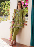 Farah Talib Aziz | Luxury Lawn 26 | Carmen Kiwi - by Libasekhas UK - Registered Vendor of : Farah Talib Aziz - 100% Original Designer Dress