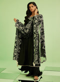 Farah Talib Aziz | Veya A Draped Capsule | Noir Elan Kalidaar - by Libasekhas UK - Registered Vendor of : Farah Talib Aziz - 100% Original Designer Dress