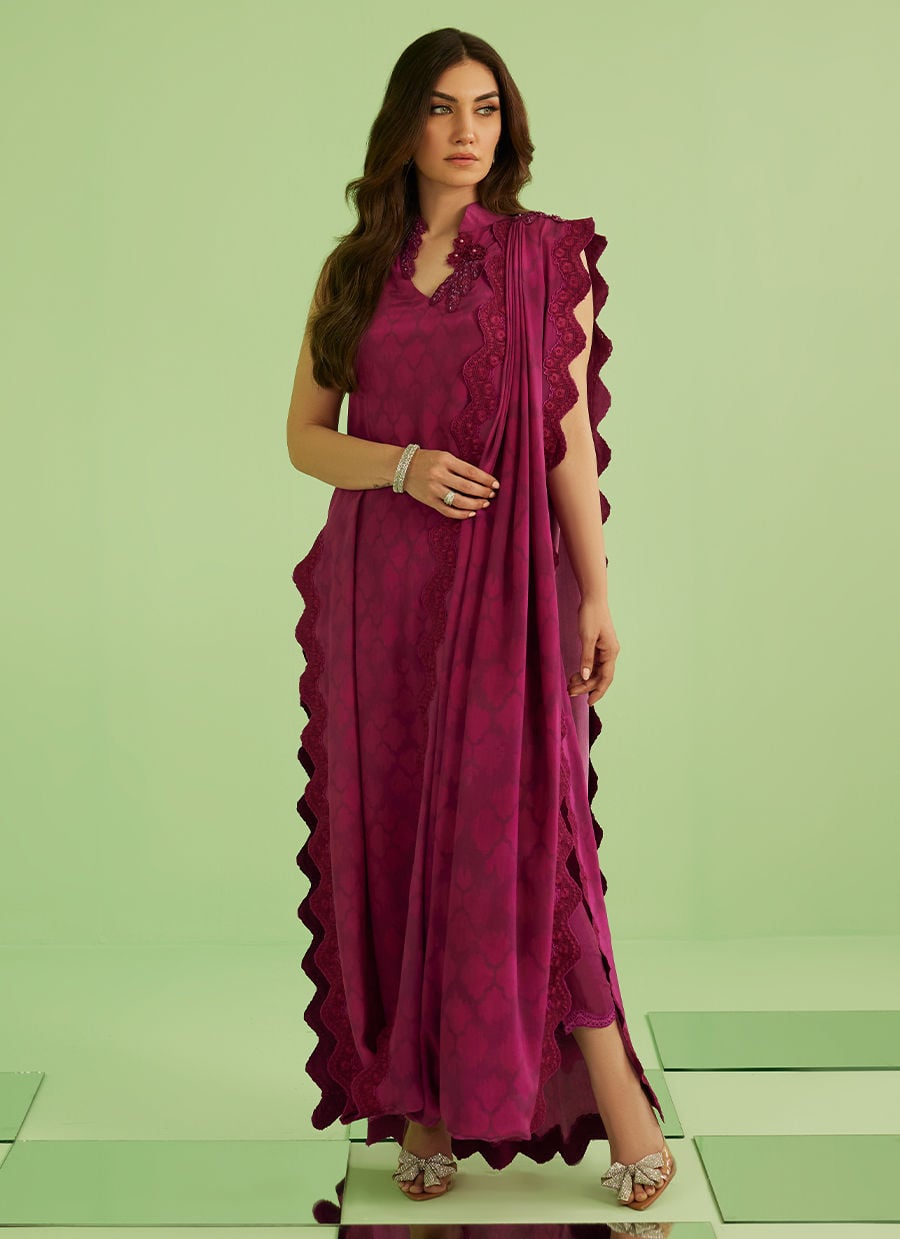 Farah Talib Aziz | Veya A Draped Capsule | Lilia - by Libasekhas UK - Registered Vendor of : Farah Talib Aziz - 100% Original Designer Dress
