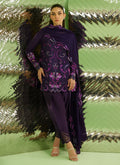 Farah Talib Aziz | Veya A Draped Capsule | Noir Aubergine - by Libasekhas UK - Registered Vendor of : Farah Talib Aziz - 100% Original Designer Dress