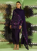 Farah Talib Aziz | Veya A Draped Capsule | Noir Aubergine - by Libasekhas UK - Registered Vendor of : Farah Talib Aziz - 100% Original Designer Dress