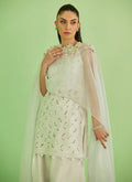 Farah Talib Aziz | Veya A Draped Capsule | Laine Shirt And Drape Dupatta - by Libasekhas UK - Registered Vendor of : Farah Talib Aziz - 100% Original Designer Dress
