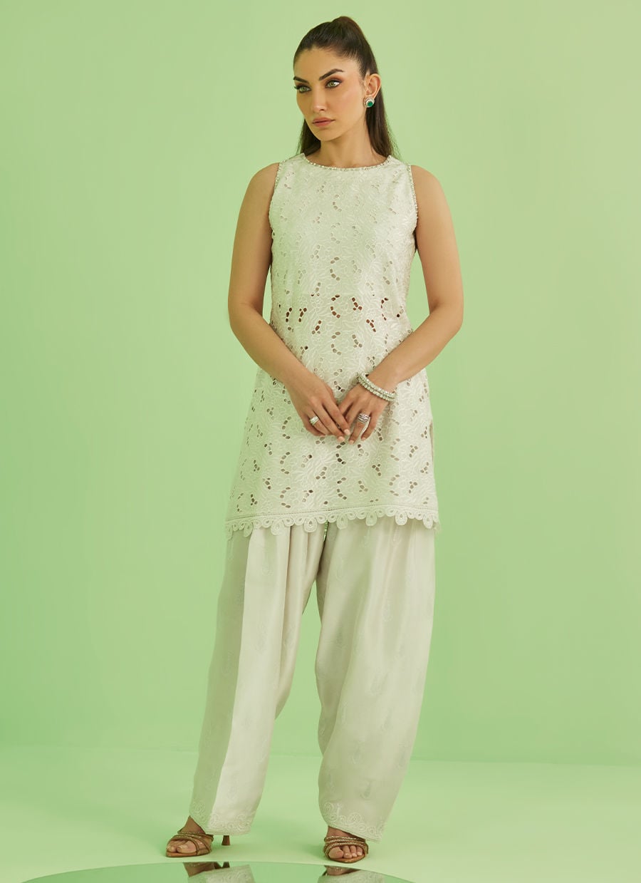 Farah Talib Aziz | Veya A Draped Capsule | Laine Shirt And Drape Dupatta - by Libasekhas UK - Registered Vendor of : Farah Talib Aziz - 100% Original Designer Dress