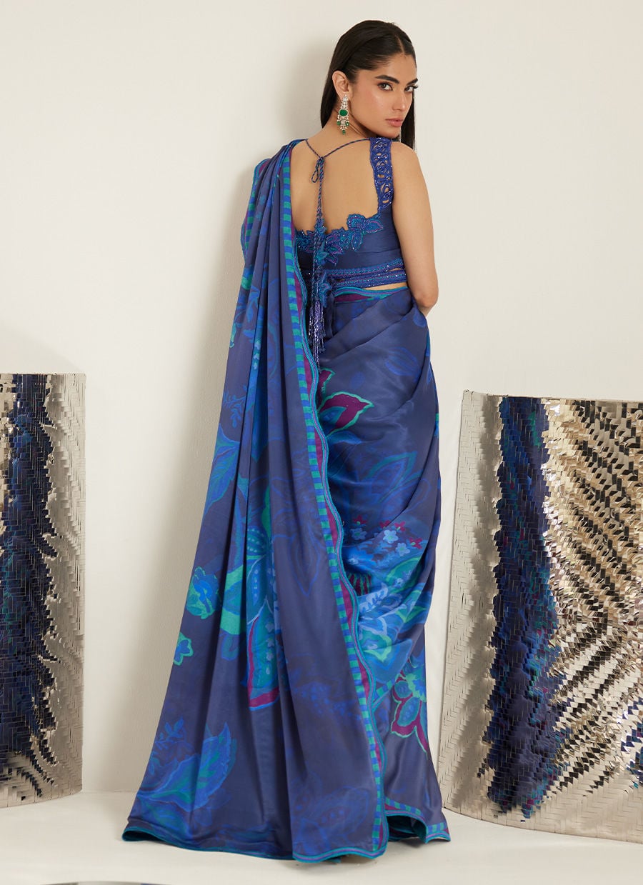 Farah Talib Aziz | Veya A Draped Capsule | Emmie Saree - by Libasekhas UK - Registered Vendor of : Farah Talib Aziz - 100% Original Designer Dress