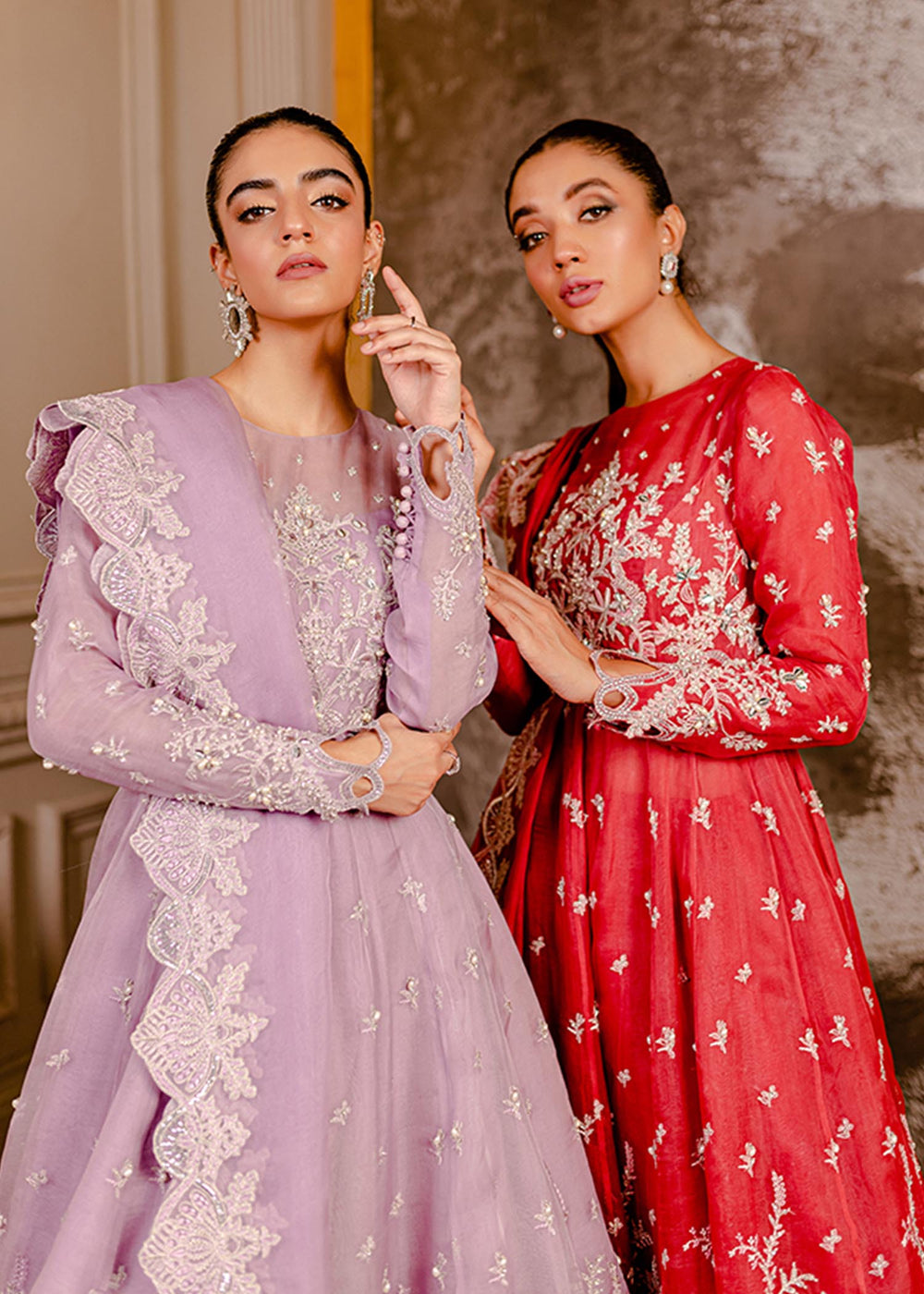 Fozia Khalid I Dilkash Festive Wear 25 | Peri Winkle - by Libasekhas UK - Registered Vendor of : Fozia Khalid - 100% Original Designer Dress