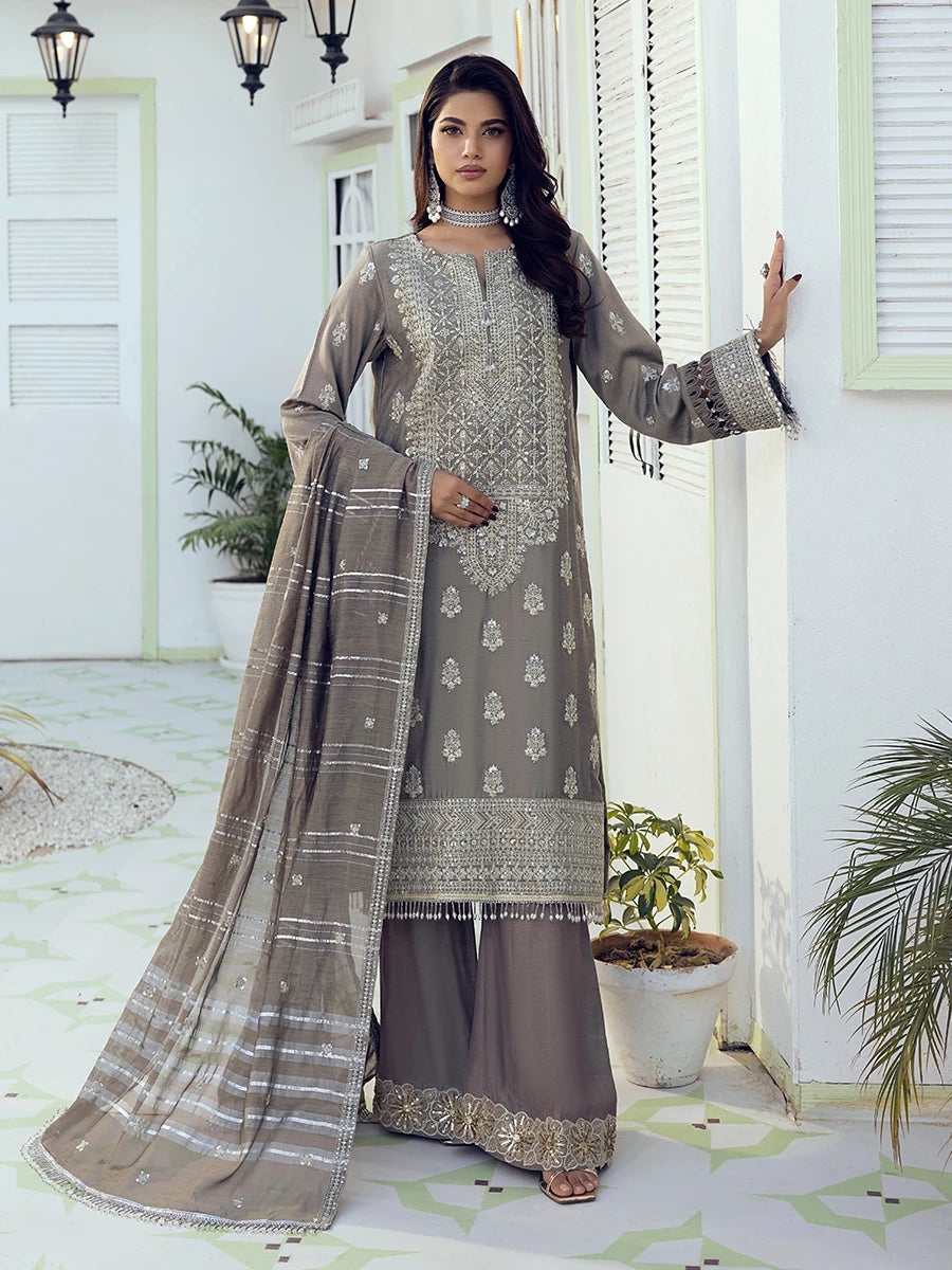 Salitex | Signature Festive Chiffon | SUNW6NO009UT - by - Libasekhas UK - Registered Vendor of : Salitex - 100% Original Designer Dresss