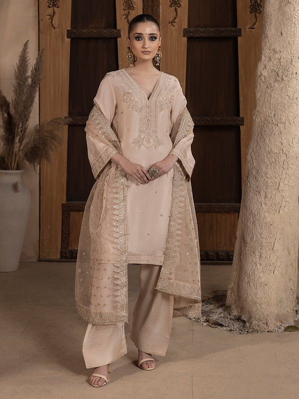 Hem Stitch | Raw Silk Edit 25 |Janan - by - Libasekhas UK - Registered Vendor of : Hemstitch - 100% Original Designer Dresss