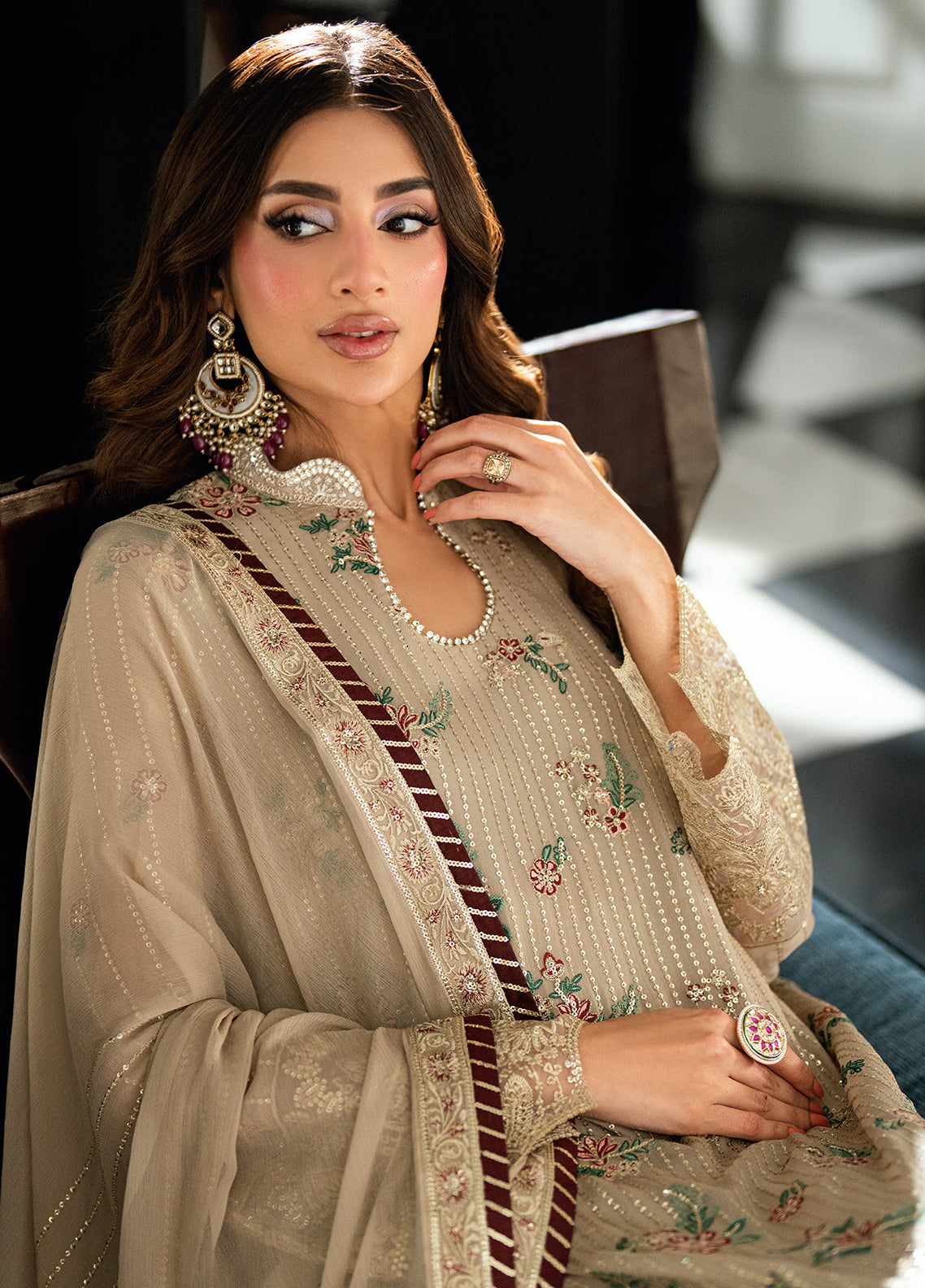 Sahane | Maison D'or Collection | CT 27005 Champagne - by Libasekhas UK - Registered Vendor of : Sahane - 100% Original Designer Dress