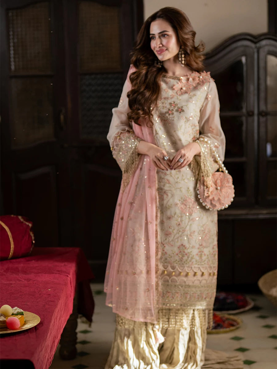 Salitex | Signature Festive Chiffon | SUNW6NO033UT - by - Libasekhas UK - Registered Vendor of : Salitex - 100% Original Designer Dresss
