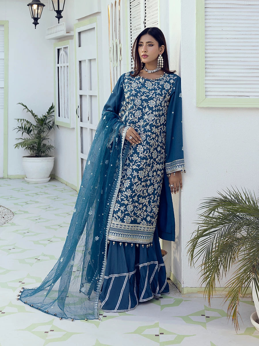 Salitex | Signature Festive Chiffon | SUNW6NO002UT - by - Libasekhas UK - Registered Vendor of : Salitex - 100% Original Designer Dresss