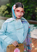 Sahane | Lovent Embroidered Pret 25 | ME23004 Celeste - by - Libasekhas UK - Registered Vendor of : Sahane - 100% Original Designer Dresss