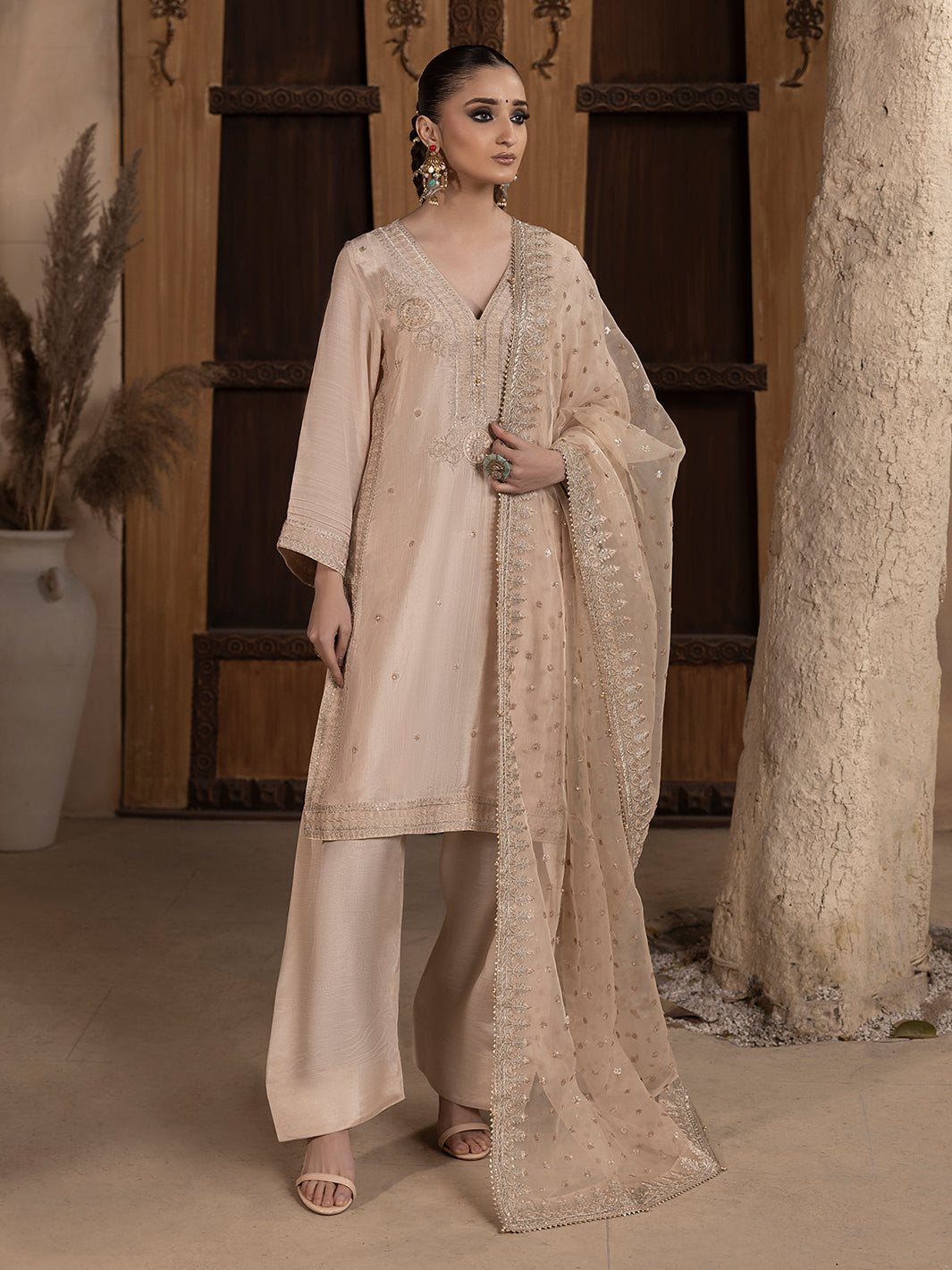Hem Stitch | Raw Silk Edit 25 |Janan - by - Libasekhas UK - Registered Vendor of : Hemstitch - 100% Original Designer Dresss