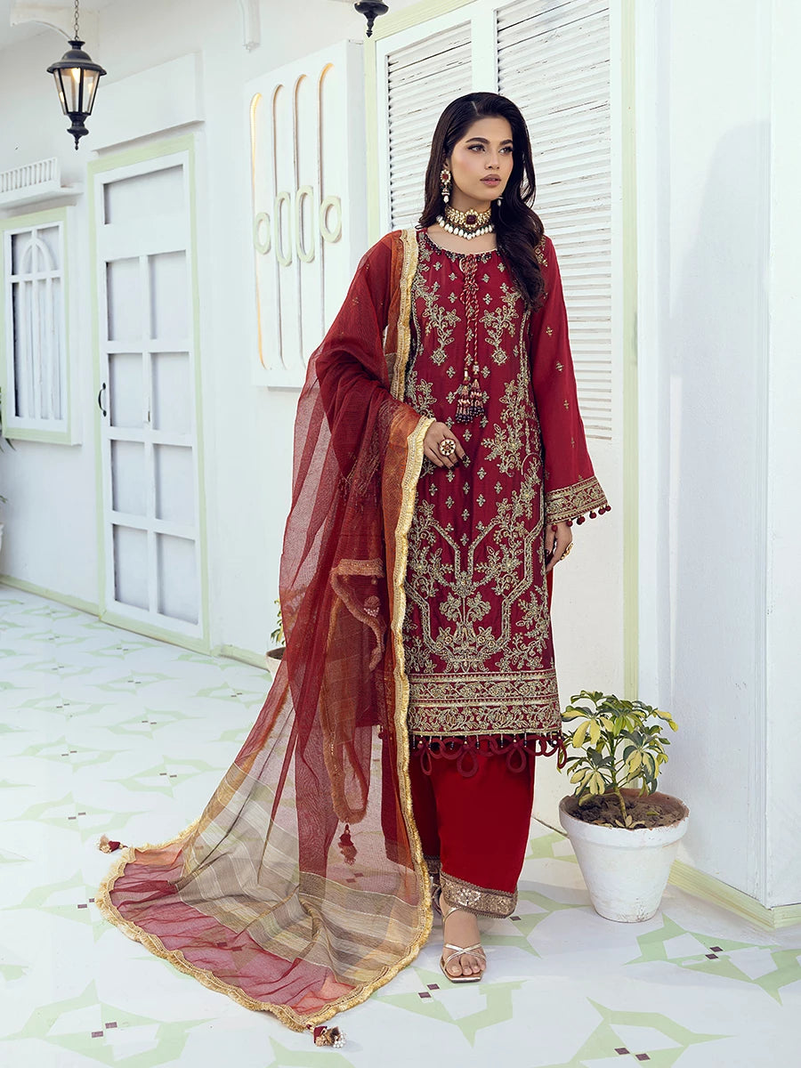 Salitex | Signature Festive Chiffon | SUNW6NO008UT - by - Libasekhas UK - Registered Vendor of : Salitex - 100% Original Designer Dresss