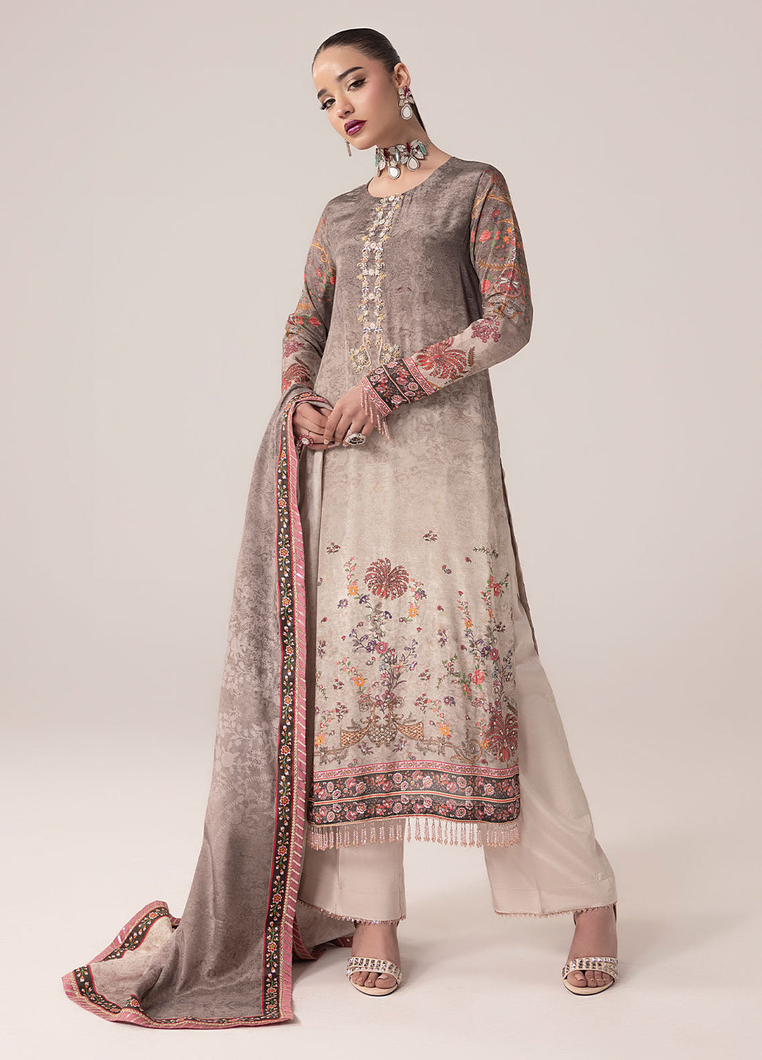 Sahane | Suay Silk Handwork Edit | CT-15008 CLARA - SUAY - by - Libasekhas UK - Registered Vendor of : Sahane - 100% Original Designer Dresss