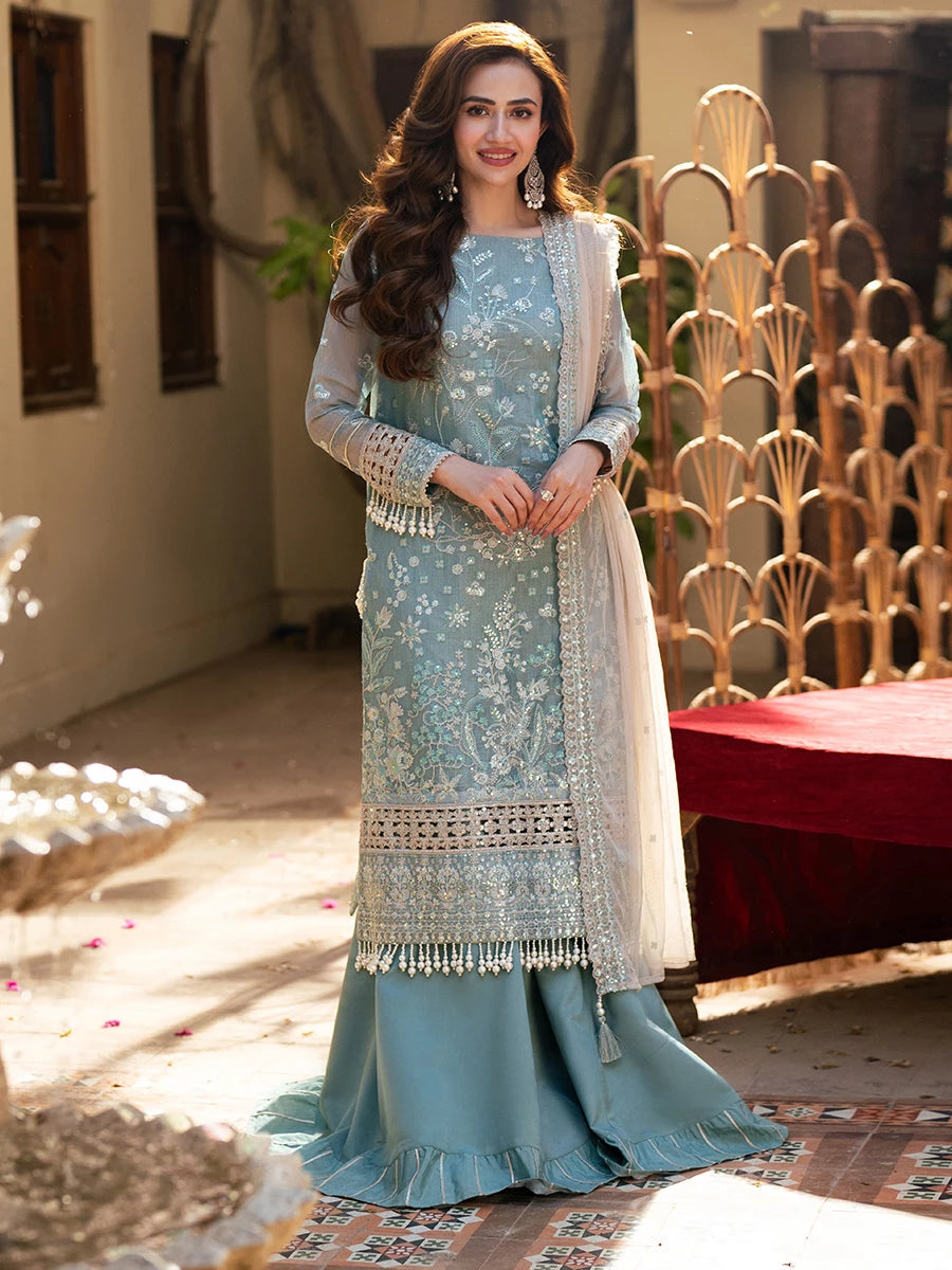 Salitex | Signature Festive Chiffon | SUNW6JI043UT - by - Libasekhas UK - Registered Vendor of : Salitex - 100% Original Designer Dresss