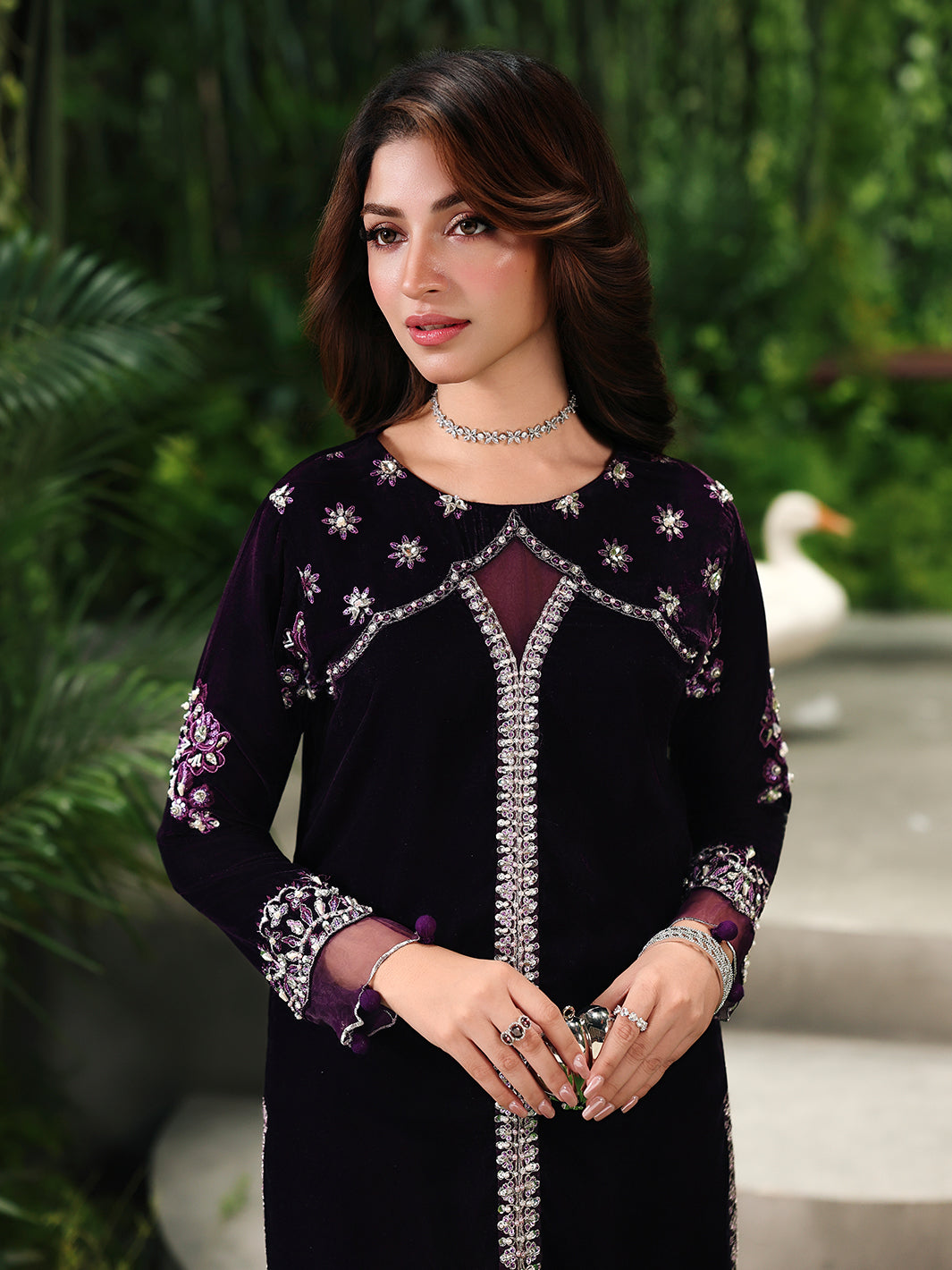 Ain | Twilight The Velvet Edit | AN-180 - by Libasekhas UK - Registered Vendor of : Ain - 100% Original Designer Dress