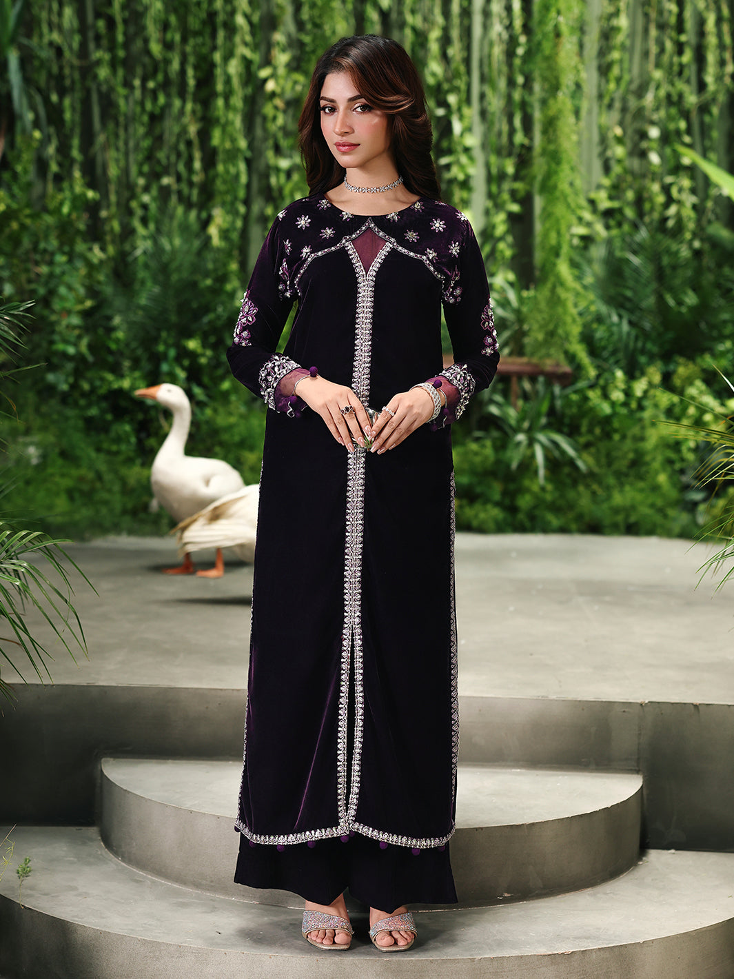 Ain | Twilight The Velvet Edit | AN-180 - by Libasekhas UK - Registered Vendor of : Ain - 100% Original Designer Dress