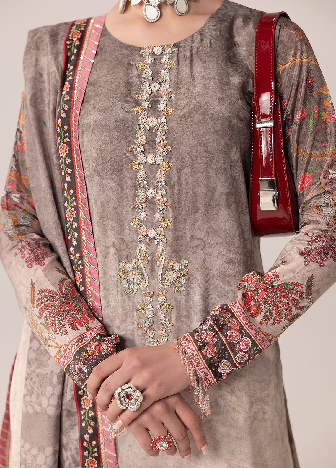 Sahane | Suay Silk Handwork Edit | CT-15008 CLARA - SUAY - by - Libasekhas UK - Registered Vendor of : Sahane - 100% Original Designer Dresss