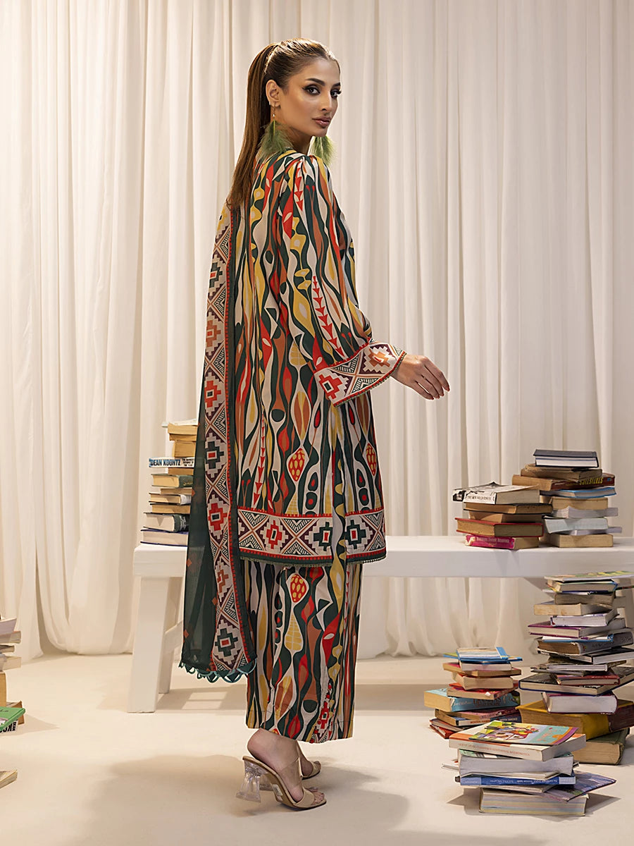 Salitex | Sibel Printed Lawn Silk | ST-05 - by - Libasekhas UK - Registered Vendor of : Salitex - 100% Original Designer Dresss