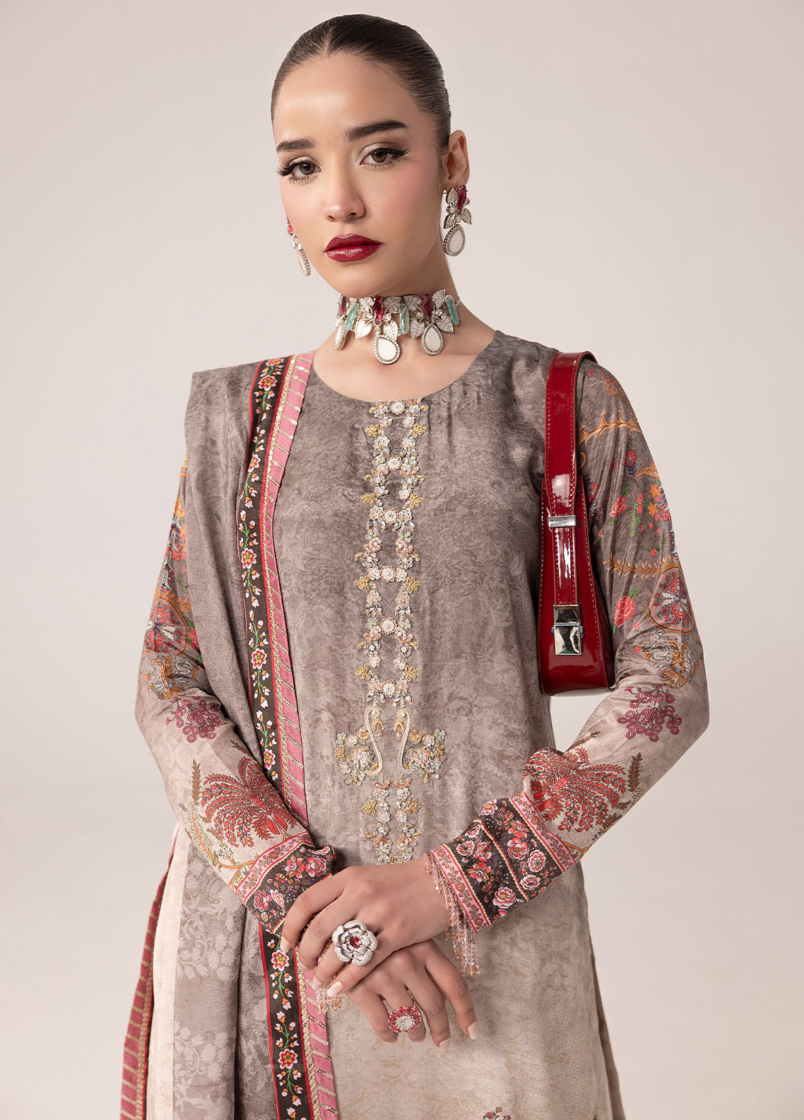 Sahane | Suay Silk Handwork Edit | CT-15008 CLARA - SUAY - by - Libasekhas UK - Registered Vendor of : Sahane - 100% Original Designer Dresss