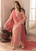 Sahane | Elyssa Festive Chiffon | CT-19003 Rosa - ELYSSA - by - Libasekhas UK - Registered Vendor of : Sahane - 100% Original Designer Dresss