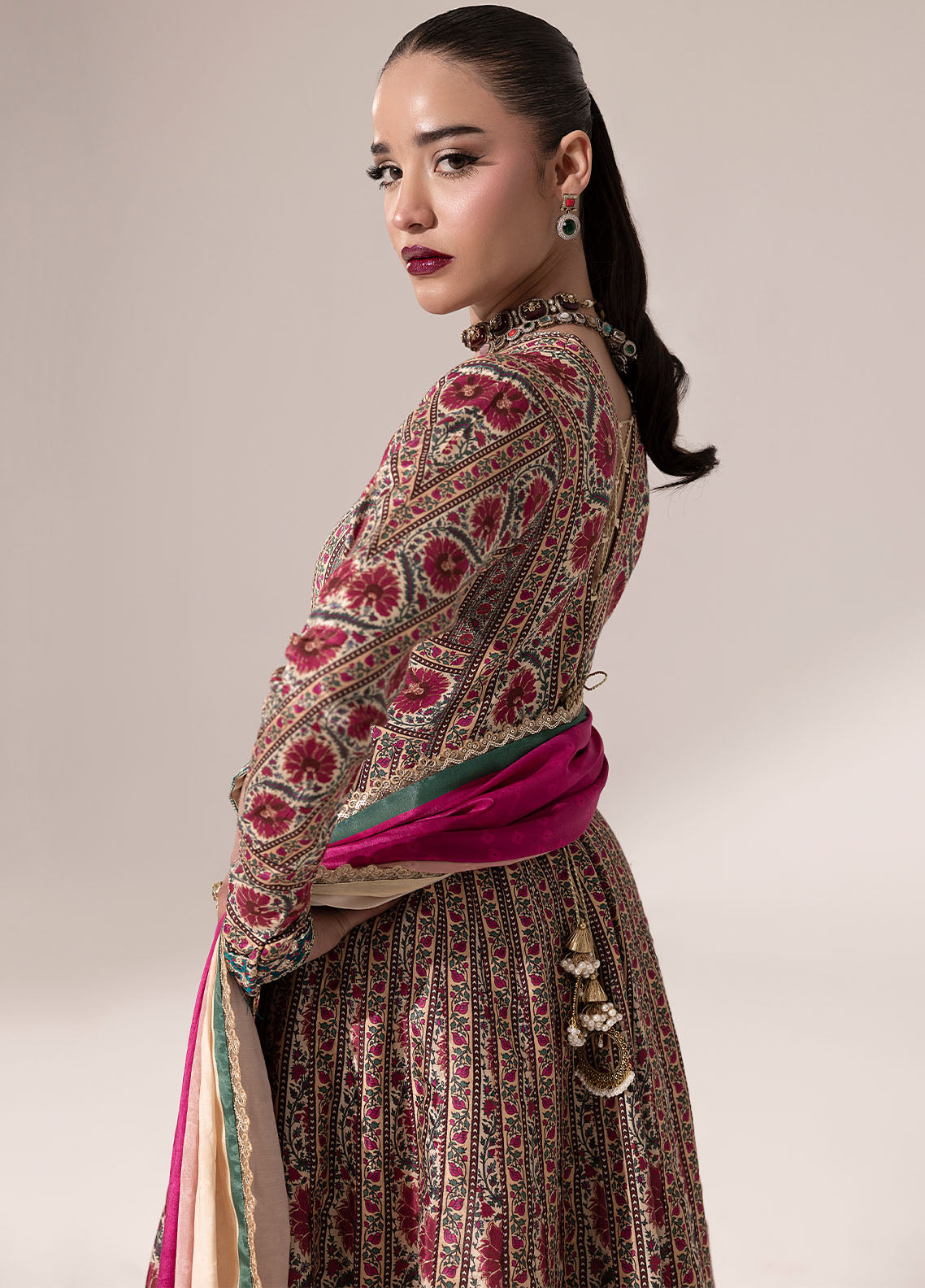 Sahane | Suay Silk Handwork Edit | CT-15001 LOREN - SUAY - by - Libasekhas UK - Registered Vendor of : Sahane - 100% Original Designer Dresss