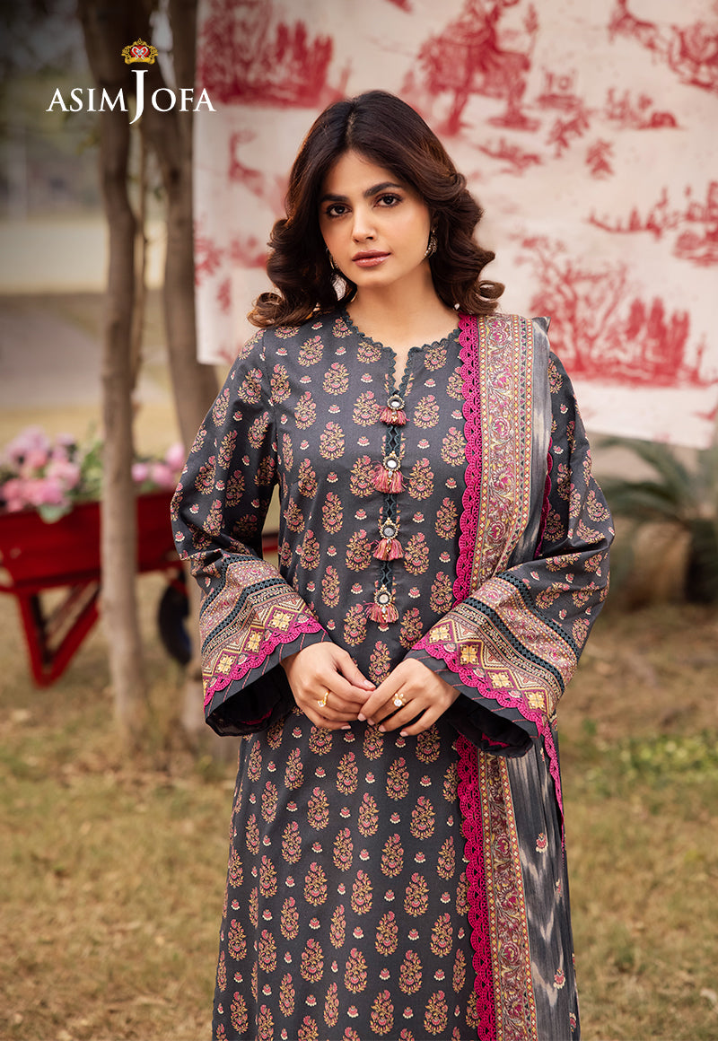 Asim Jofa | Prints Drop 2 | AJUBJ-49 - by - Libasekhas UK - Registered Vendor of : Asim Jofa - 100% Original Designer Dresss