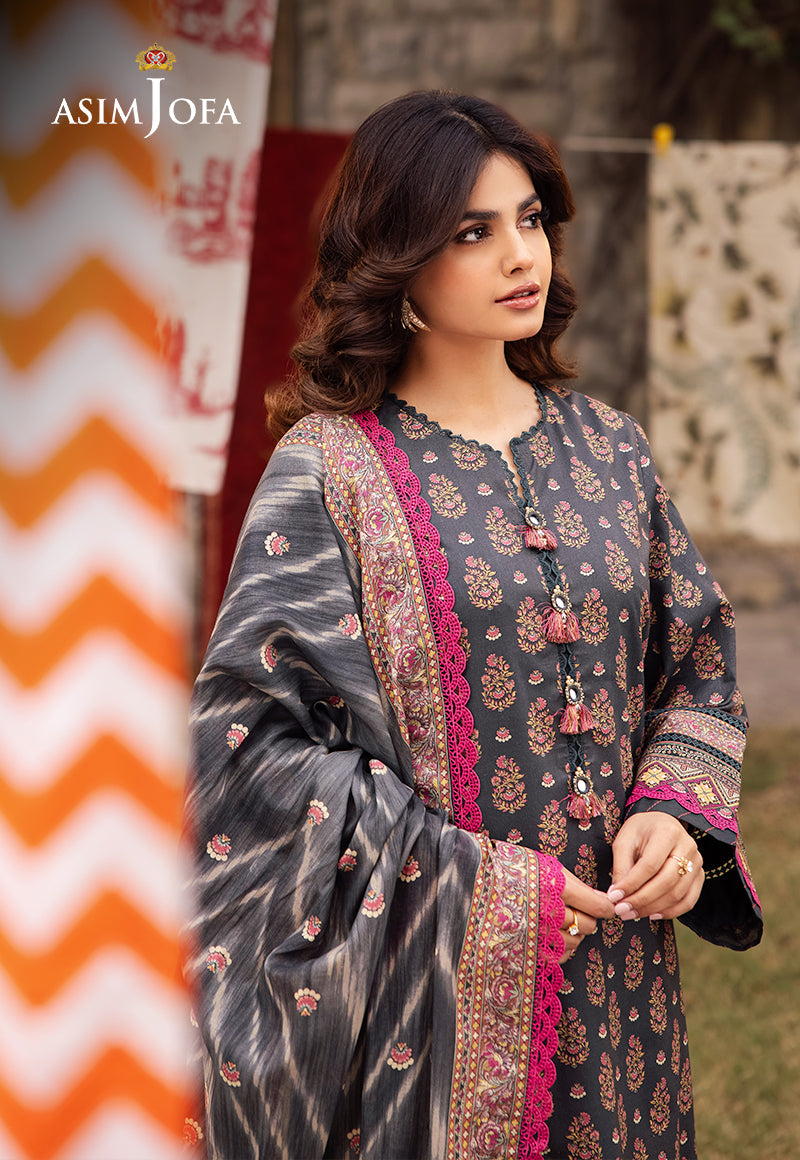 Asim Jofa | Prints Drop 2 | AJUBJ-49 - by - Libasekhas UK - Registered Vendor of : Asim Jofa - 100% Original Designer Dresss