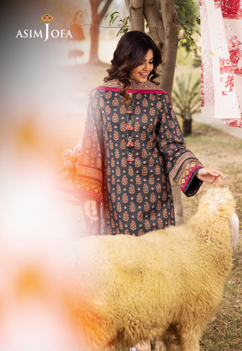 Asim Jofa | Prints Drop 2 | AJUBJ-49 - by - Libasekhas UK - Registered Vendor of : Asim Jofa - 100% Original Designer Dresss