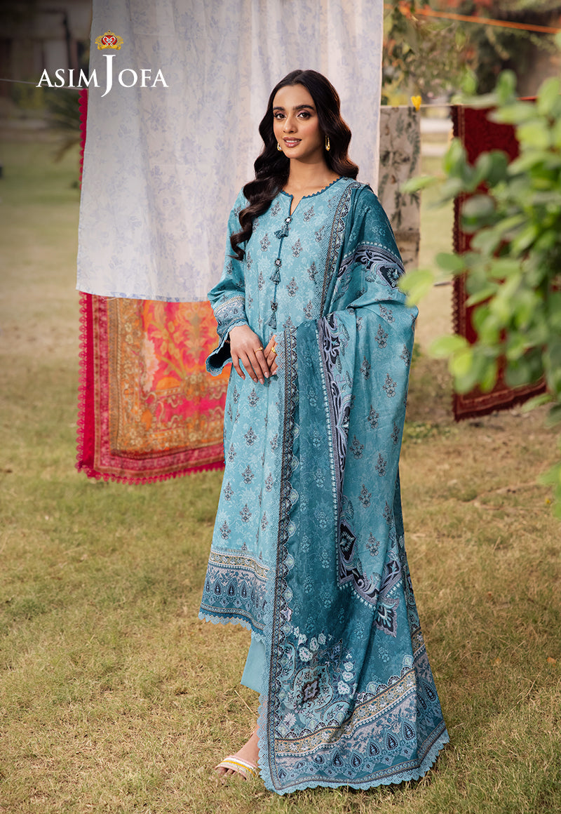 Asim Jofa | Prints Drop 2 | AJUBJ-46 - by - Libasekhas UK - Registered Vendor of : Asim Jofa - 100% Original Designer Dresss