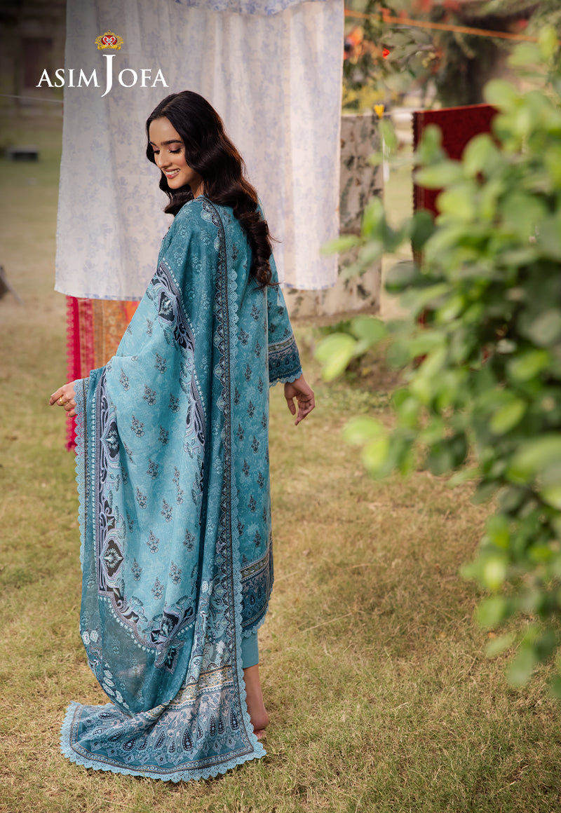 Asim Jofa | Prints Drop 2 | AJUBJ-46 - by - Libasekhas UK - Registered Vendor of : Asim Jofa - 100% Original Designer Dresss