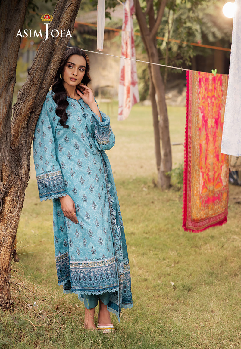 Asim Jofa | Prints Drop 2 | AJUBJ-46 - by - Libasekhas UK - Registered Vendor of : Asim Jofa - 100% Original Designer Dresss