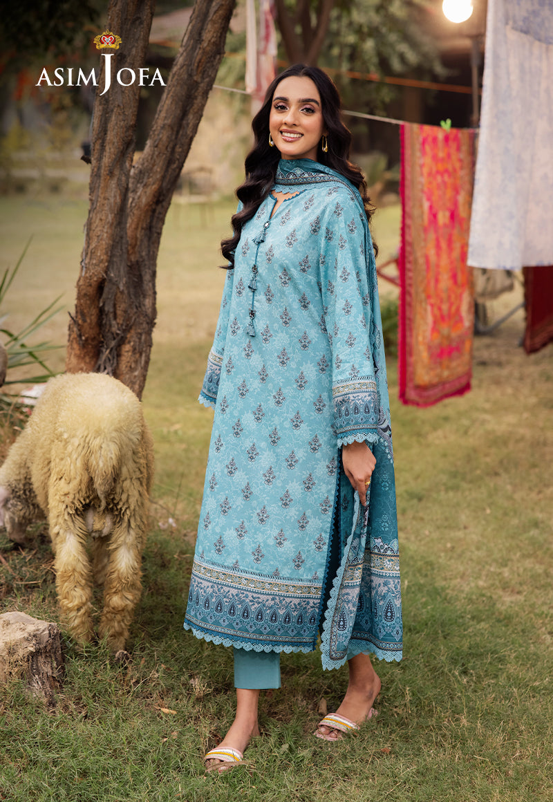 Asim Jofa | Prints Drop 2 | AJUBJ-46 - by - Libasekhas UK - Registered Vendor of : Asim Jofa - 100% Original Designer Dresss