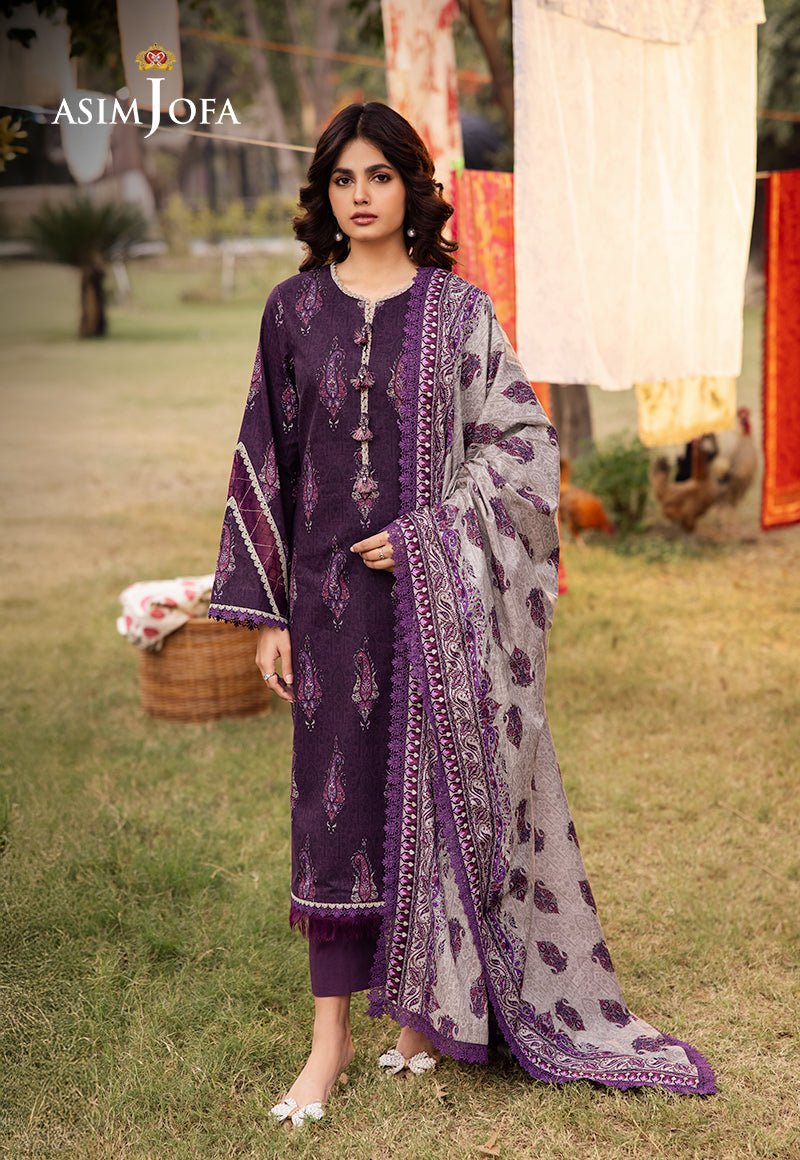 Asim Jofa | Prints Drop 2 | AJUBJ-27 - by - Libasekhas UK - Registered Vendor of : Asim Jofa - 100% Original Designer Dresss