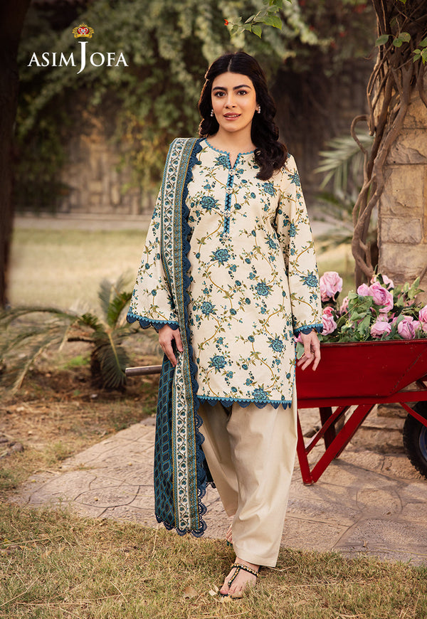 Asim Jofa | Prints Drop 2 | AJUBJ-34 - by - Libasekhas UK - Registered Vendor of : Asim Jofa - 100% Original Designer Dresss