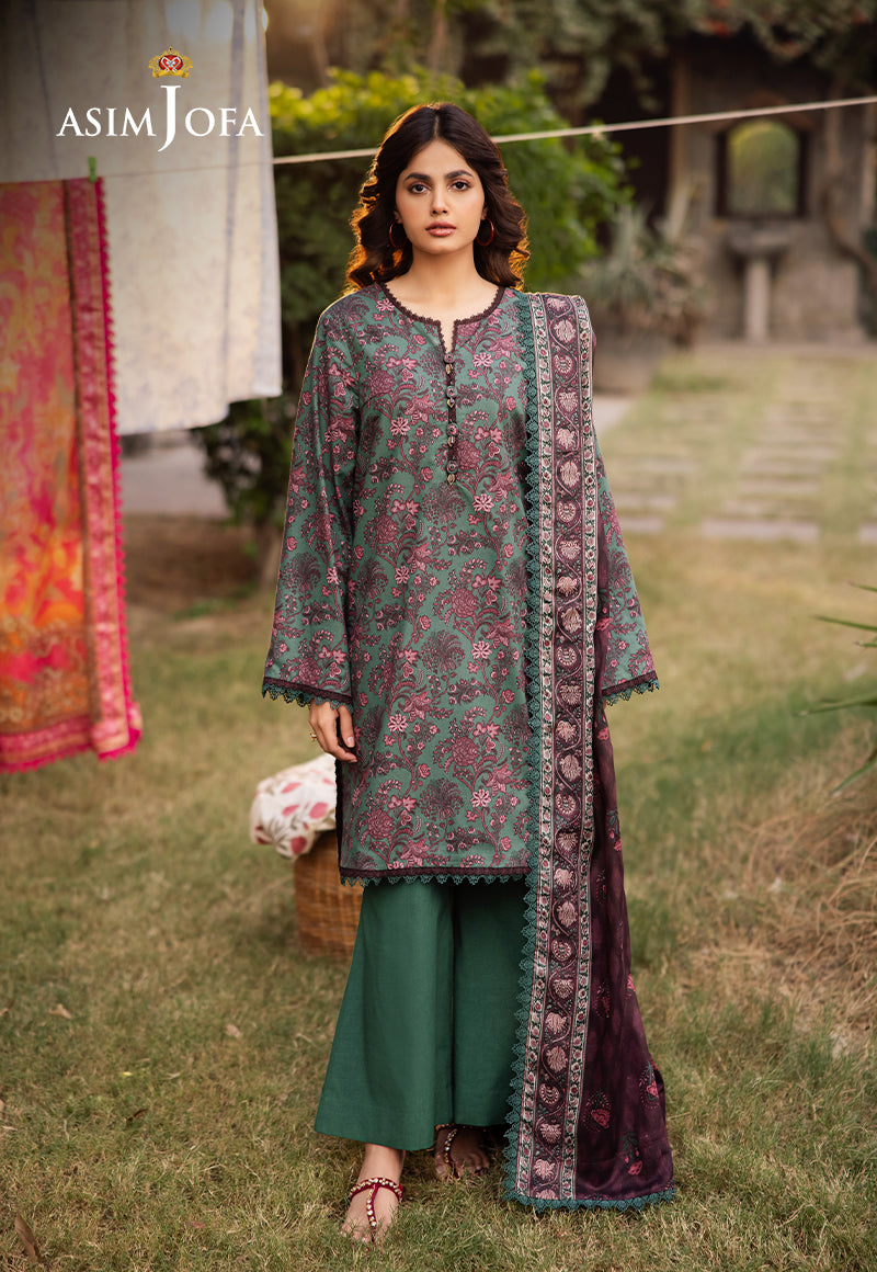 Asim Jofa | Prints Drop 2 | AJUBJ-32 - by - Libasekhas UK - Registered Vendor of : Asim Jofa - 100% Original Designer Dresss