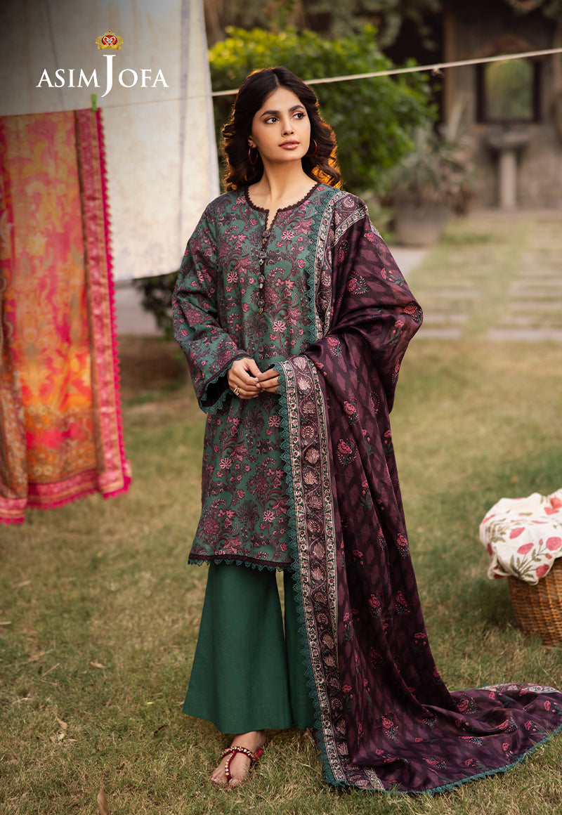 Asim Jofa | Prints Drop 2 | AJUBJ-32 - by - Libasekhas UK - Registered Vendor of : Asim Jofa - 100% Original Designer Dresss