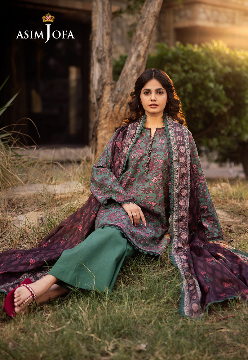 Asim Jofa | Prints Drop 2 | AJUBJ-32 - by - Libasekhas UK - Registered Vendor of : Asim Jofa - 100% Original Designer Dresss