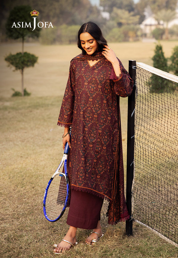 Asim Jofa | Prints Drop 2 | AJUBJ-28 - by - Libasekhas UK - Registered Vendor of : Asim Jofa - 100% Original Designer Dresss