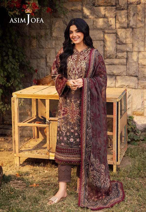 Asim Jofa | Prints Drop 2 | AJUBJ-01 - by - Libasekhas UK - Registered Vendor of : Asim Jofa - 100% Original Designer Dresss