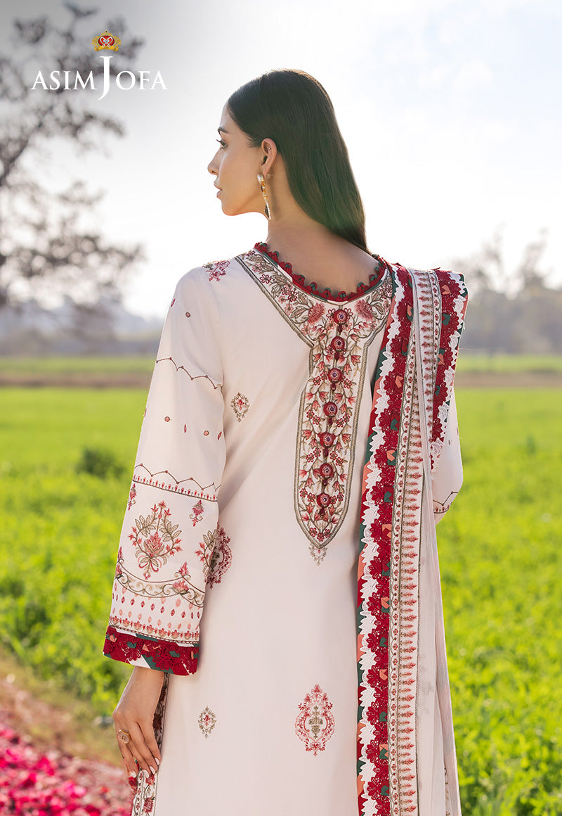Asim Jofa | Luxury Lawn 25 | AJELL-08 - by - Libasekhas UK - Registered Vendor of : Asim Jofa - 100% Original Designer Dresss