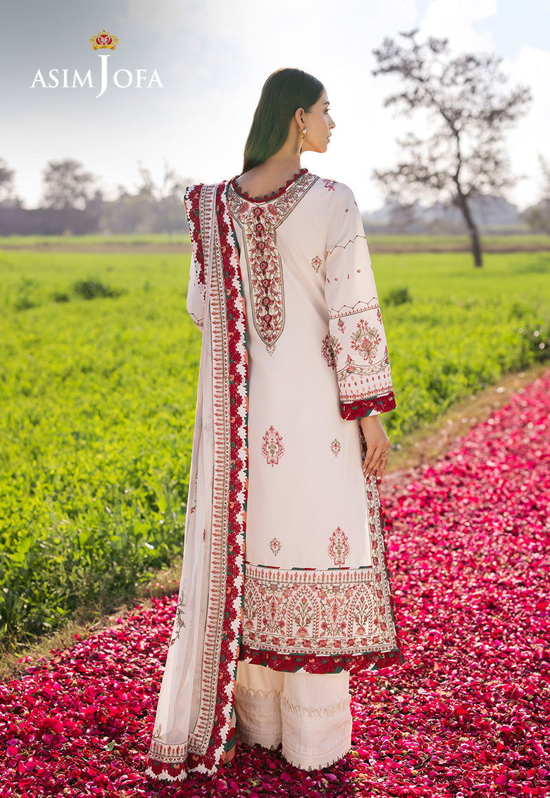 Asim Jofa | Luxury Lawn 25 | AJELL-08 - by - Libasekhas UK - Registered Vendor of : Asim Jofa - 100% Original Designer Dresss