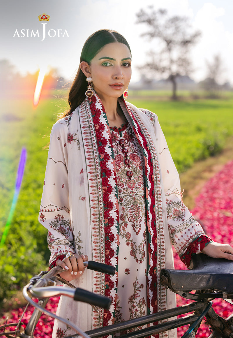 Asim Jofa | Luxury Lawn 25 | AJELL-08 - by - Libasekhas UK - Registered Vendor of : Asim Jofa - 100% Original Designer Dresss