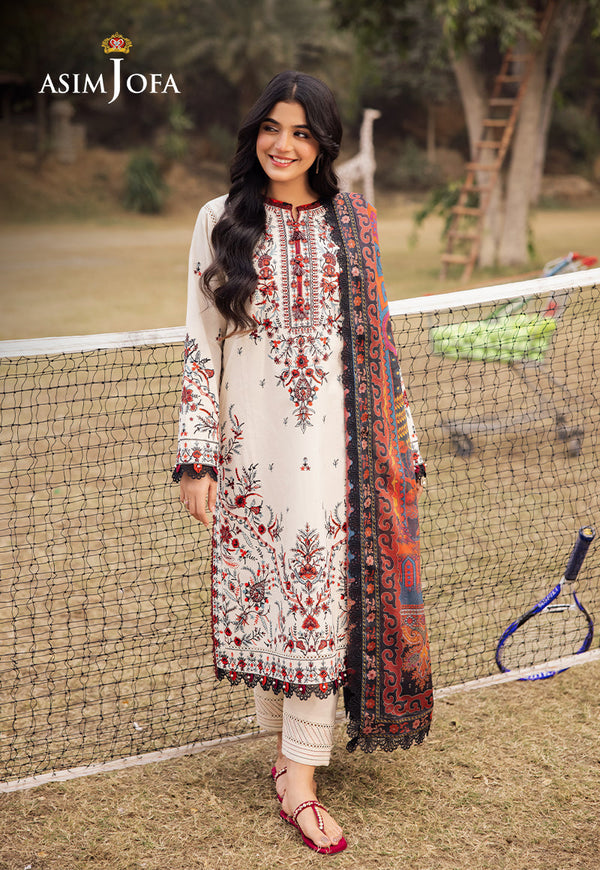 Asim Jofa | Prints Drop 2 | AJUBJ-14 - by - Libasekhas UK - Registered Vendor of : Asim Jofa - 100% Original Designer Dresss